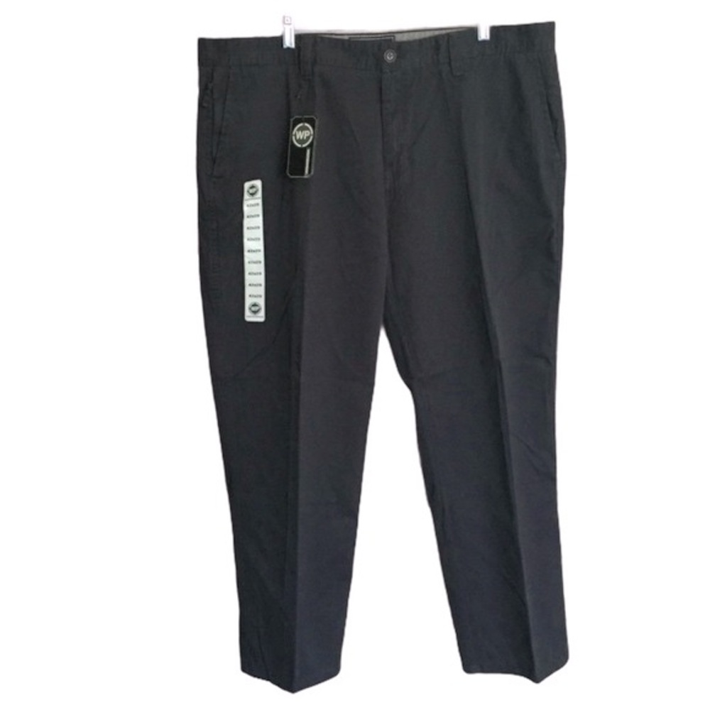 WEATHERPROOF Gray Cargo Pants Flat Front Cotton 42x29